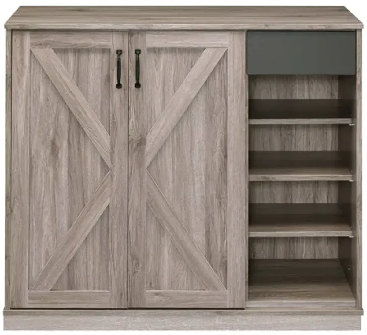 Toski - Shoe Cabinet - Rustic Gray Oak