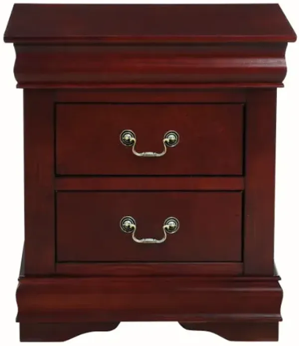 Louis Philippe - Nightstand, Elegant Design - Cherry