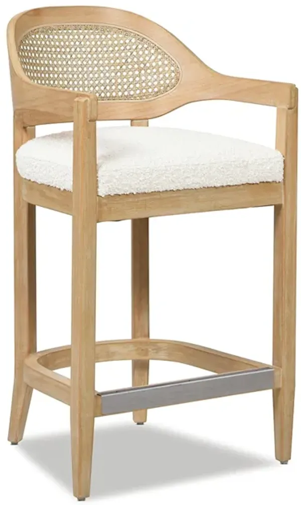 Americana - Mid-Century Modern Cane Back Counter Stool