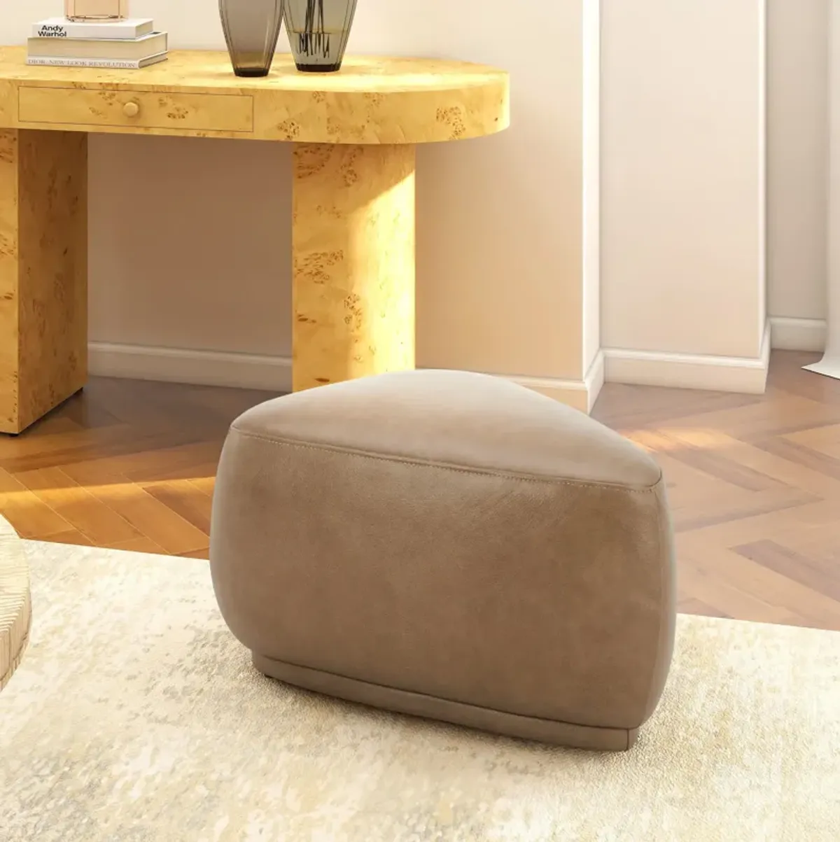 Pebble - Rounded Triangle Cocktail Ottoman