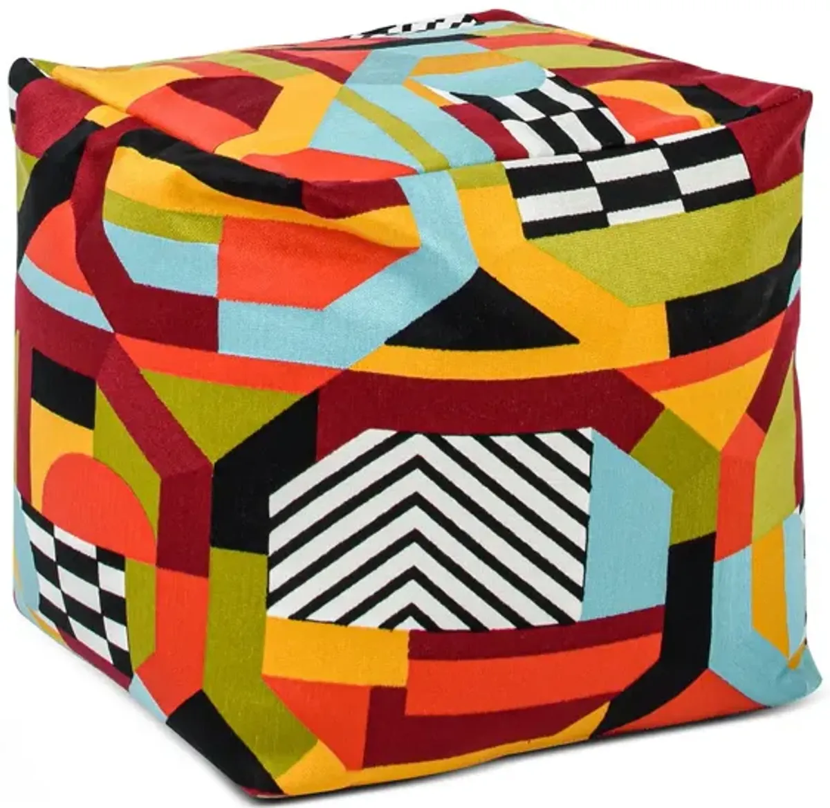 Pouf Luxury Oversized Bean Bag Cube Ottoman