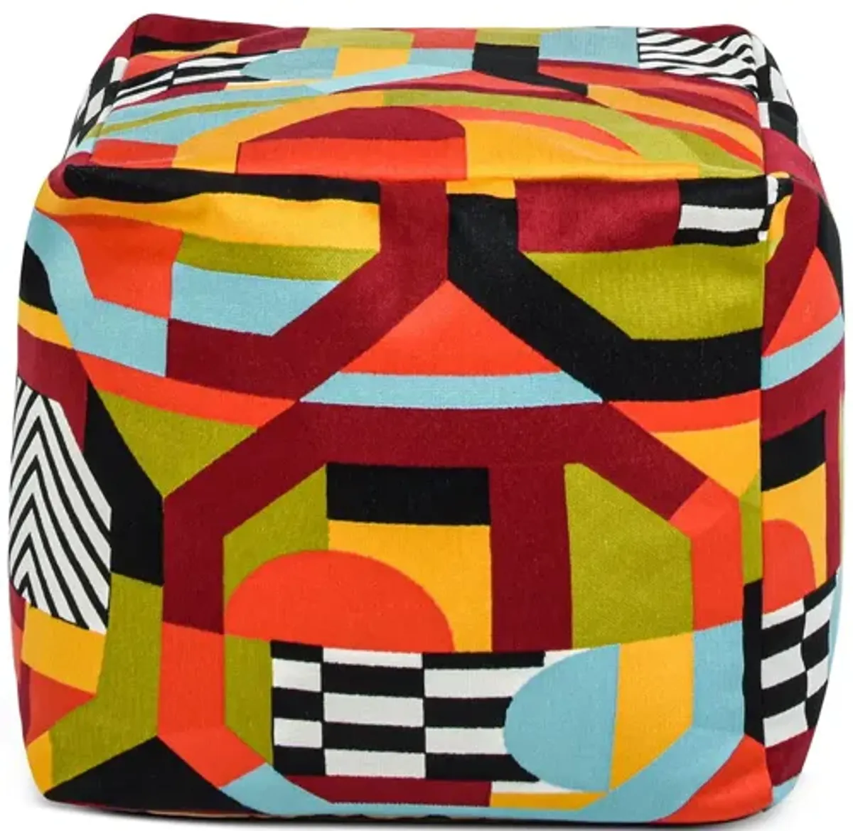 Pouf Luxury Oversized Bean Bag Cube Ottoman