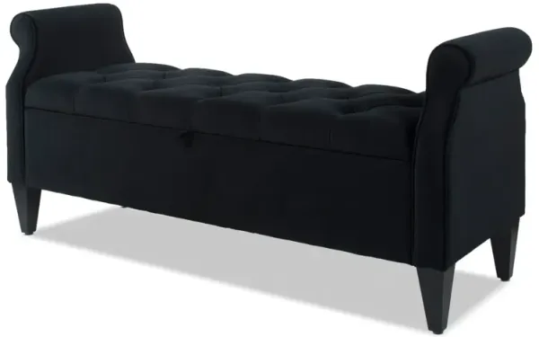 Jacqueline - Tufted Roll Arm Storage Bench