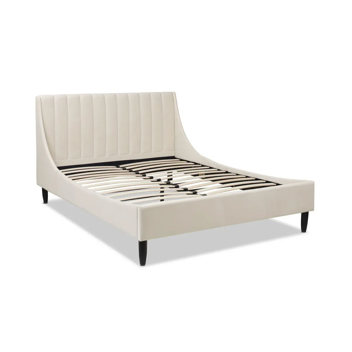 Aspen - Vertical Tufted Modern Headboard Platform Bed Set