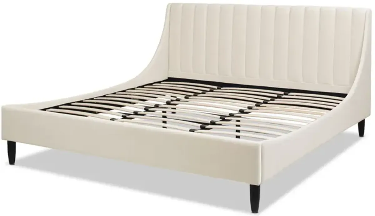 Aspen - Vertical Tufted Modern Headboard Platform Bed Set