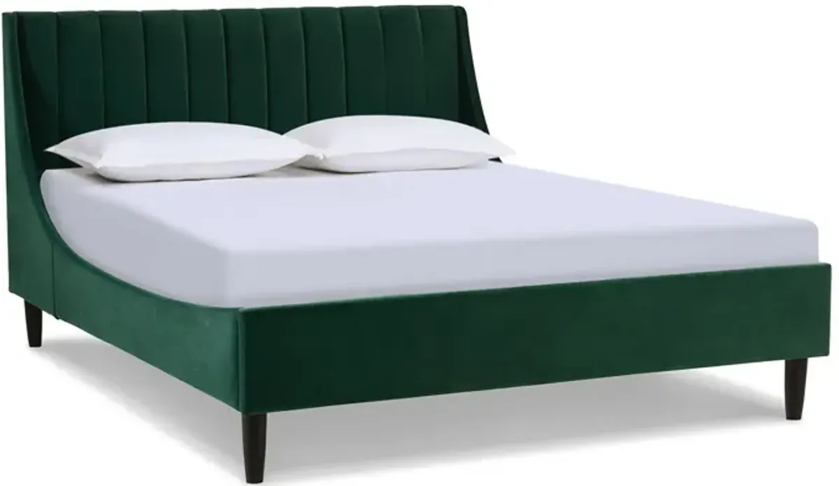 Aspen - Vertical Tufted Modern Headboard Platform Bed Set