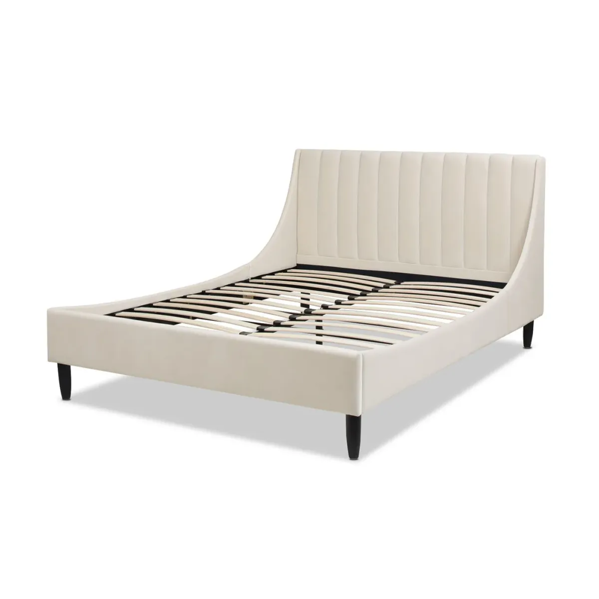 Aspen - Vertical Tufted Modern Headboard Platform Bed Set