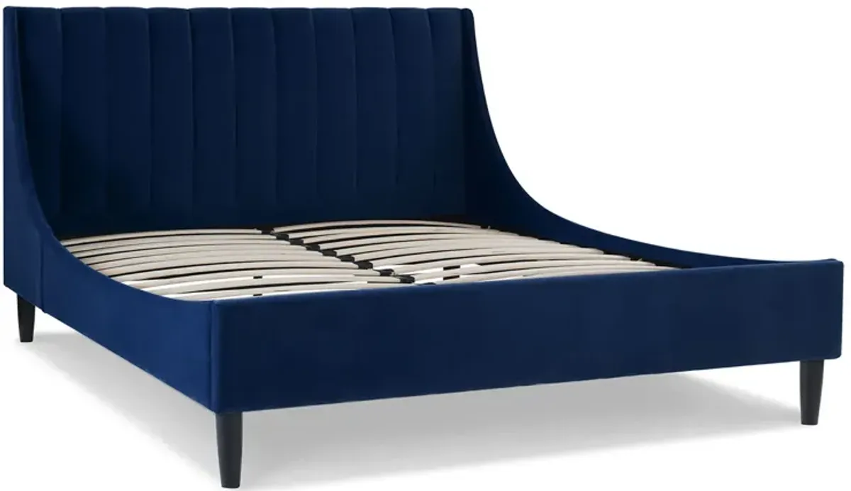 Aspen - Vertical Tufted Modern Headboard Platform Bed Set