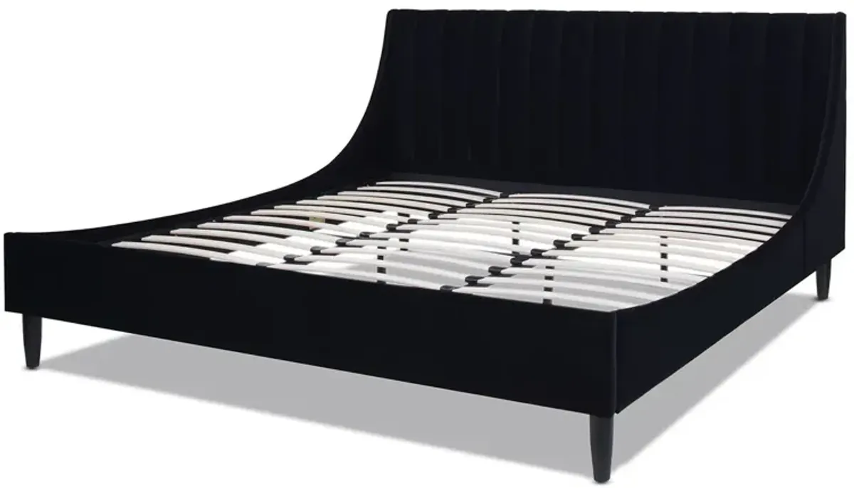 Aspen - Vertical Tufted Modern Headboard Platform Bed Set