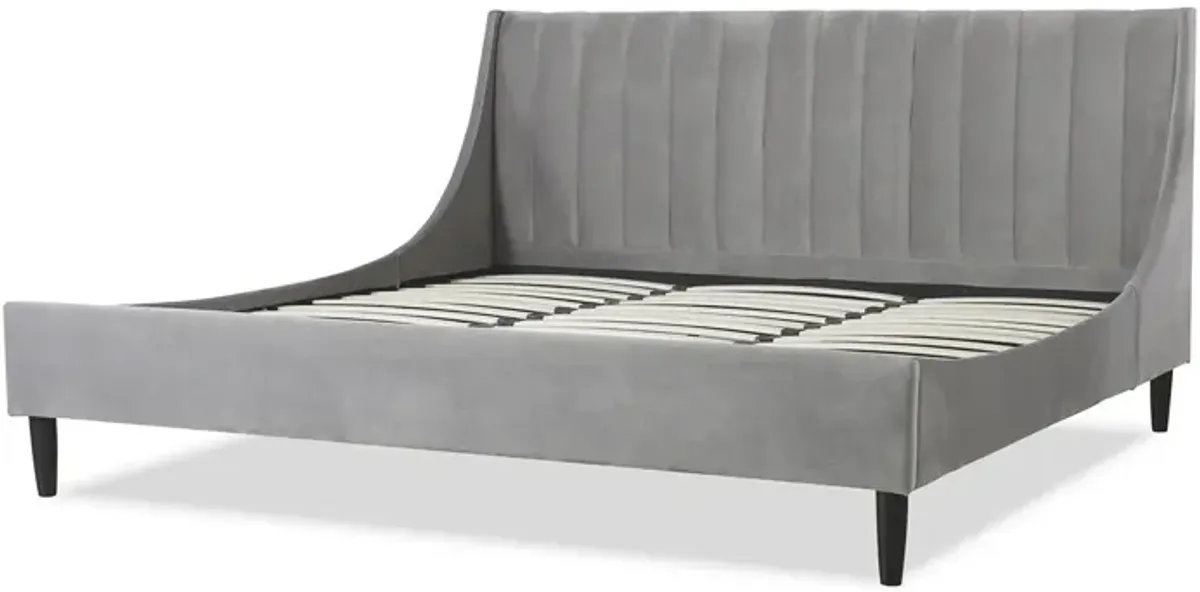 Aspen - Vertical Tufted Modern Headboard Platform Bed Set