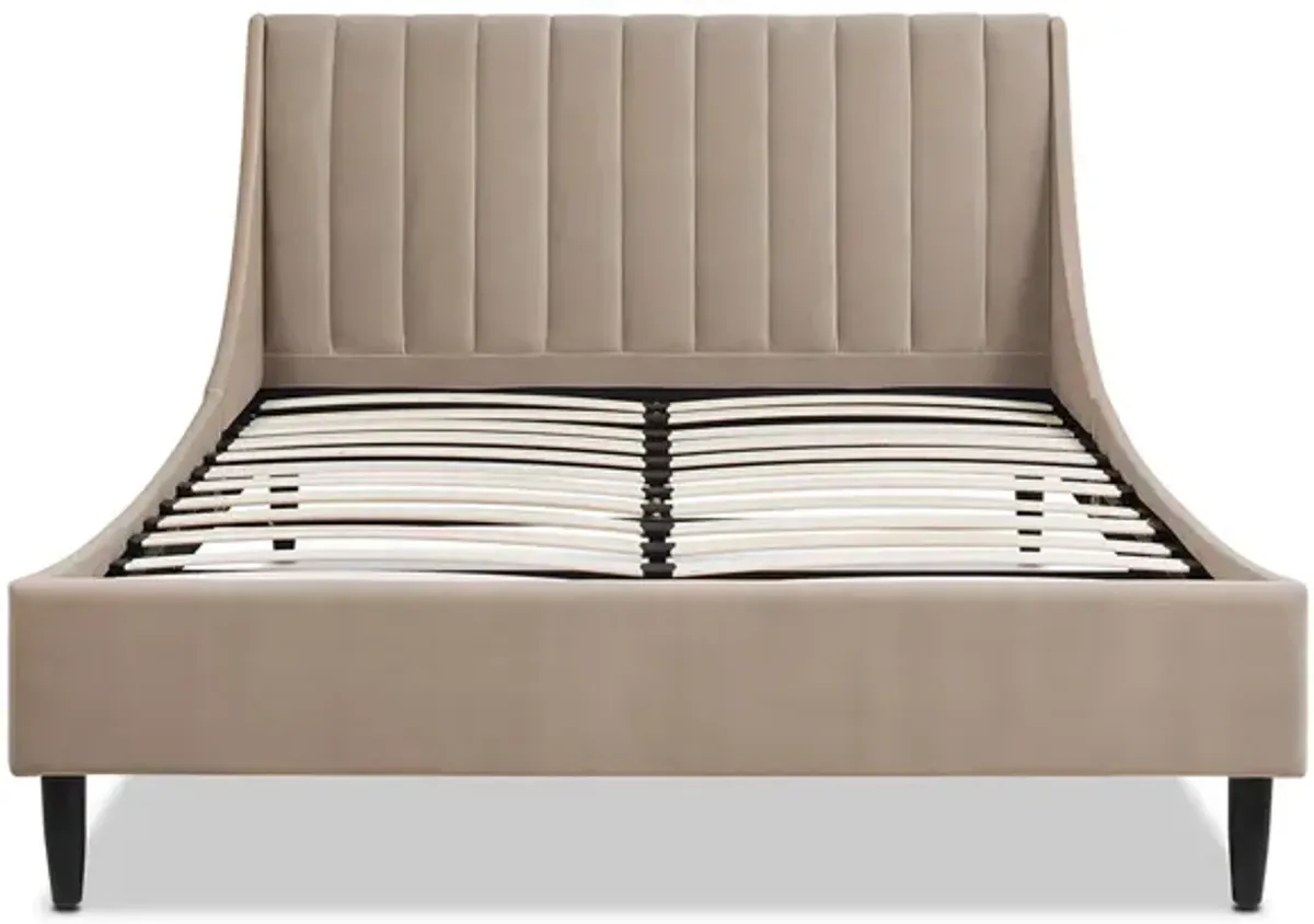 Aspen - Vertical Tufted Modern Headboard Platform Bed Set