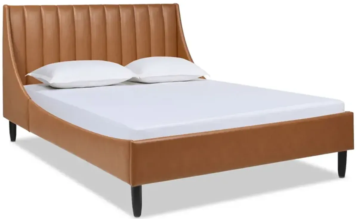 Aspen - Vertical Tufted Modern Headboard Platform Bed Set