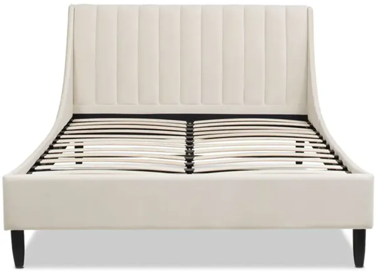 Aspen - Vertical Tufted Modern Headboard Platform Bed Set