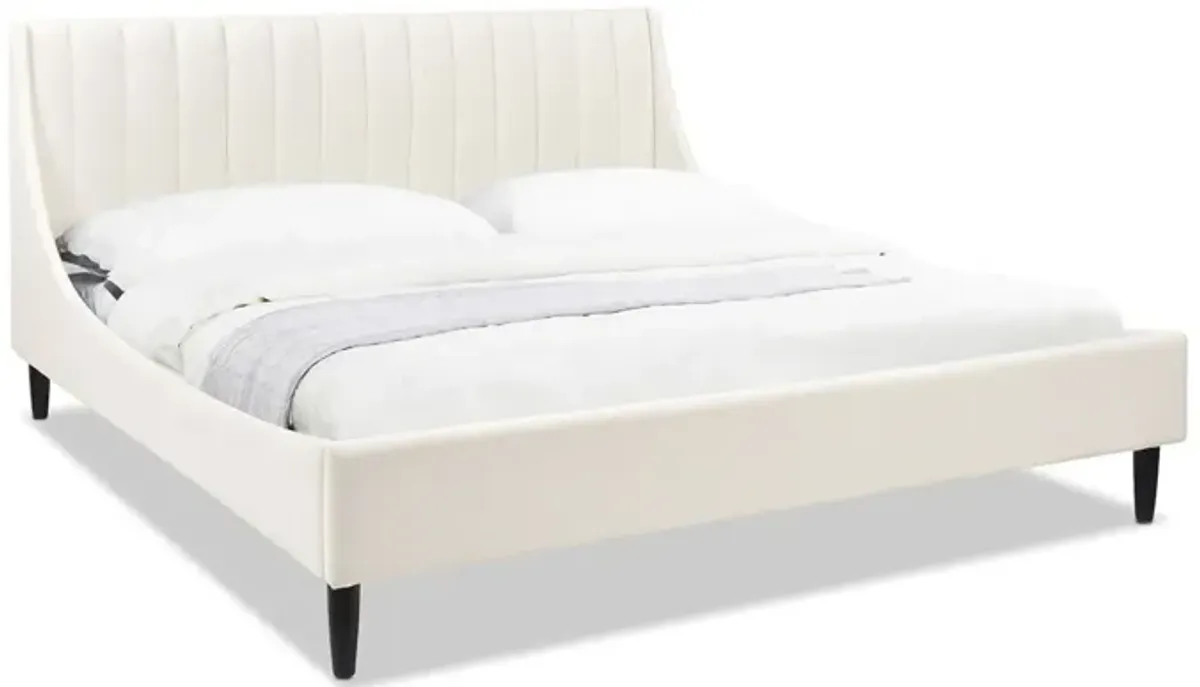 Aspen - Vertical Tufted Modern Headboard Platform Bed Set