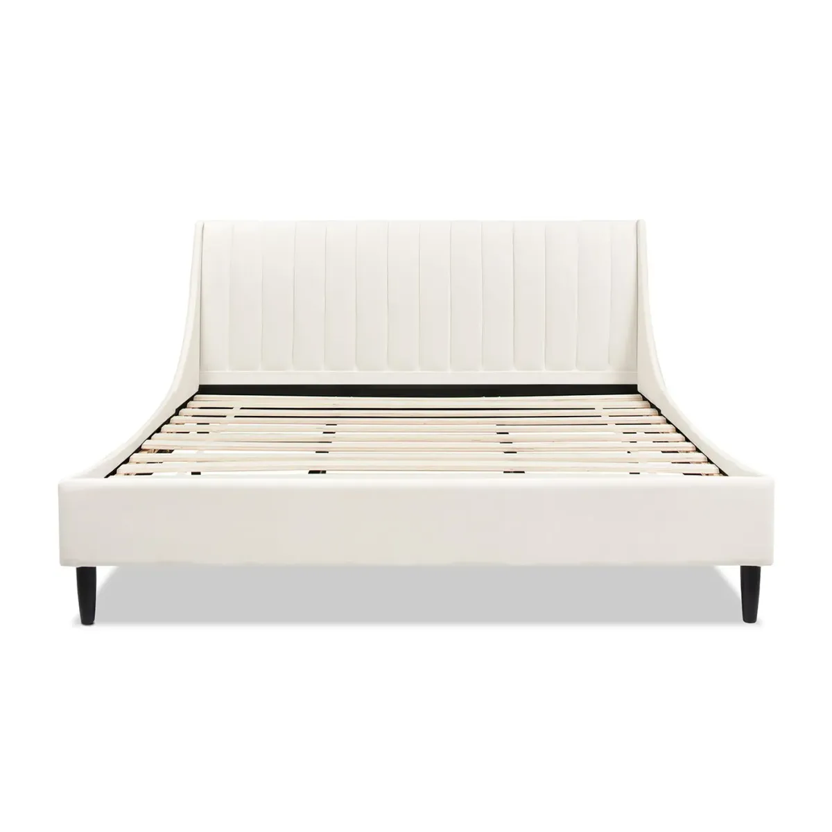 Aspen - Vertical Tufted Modern Headboard Platform Bed Set