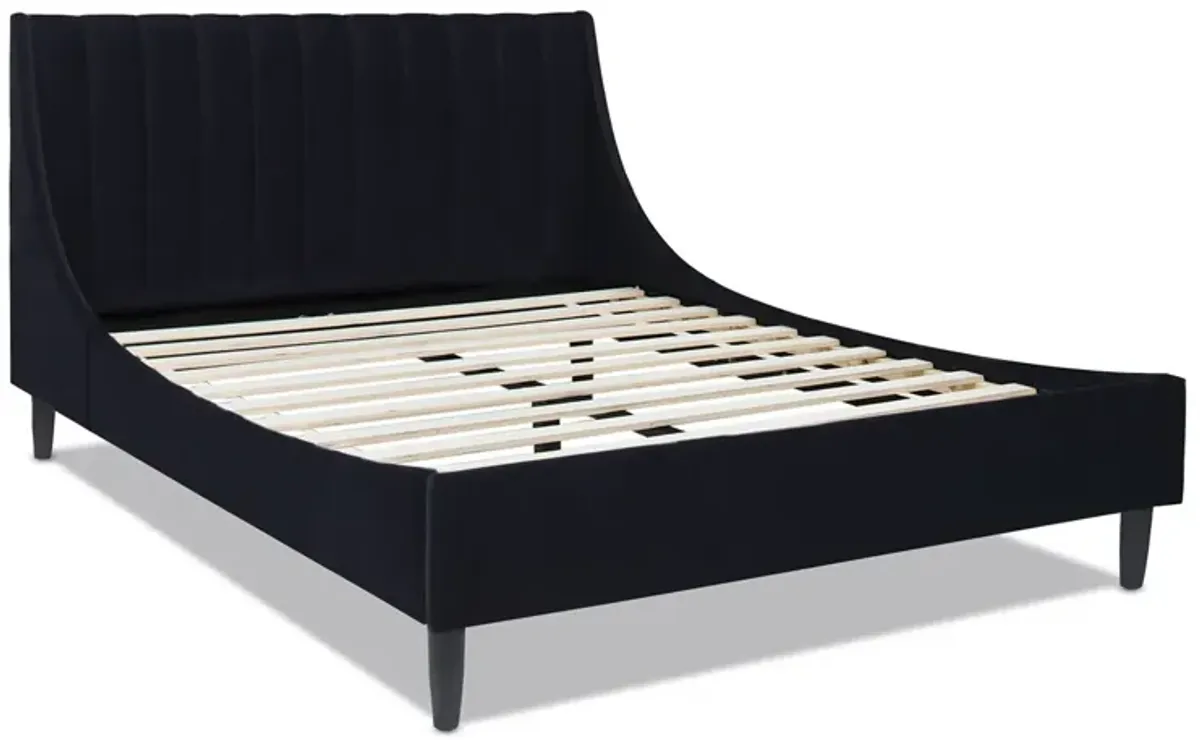 Aspen - Vertical Tufted Modern Headboard Platform Bed Set