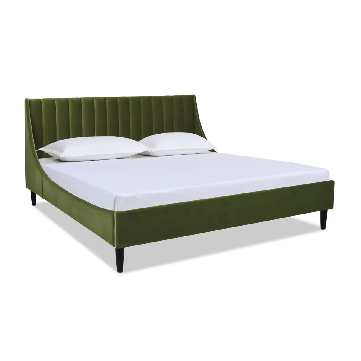 Aspen - Vertical Tufted Modern Headboard Platform Bed Set