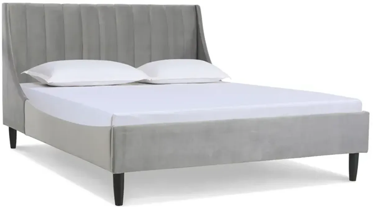 Aspen - Vertical Tufted Modern Headboard Platform Bed Set