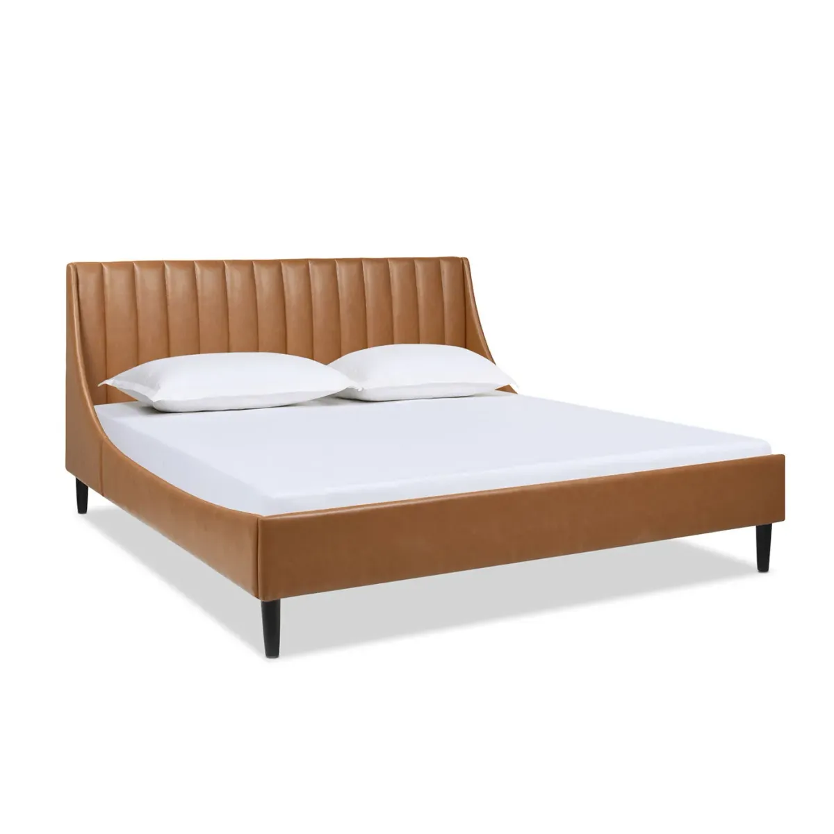 Aspen - Vertical Tufted Modern Headboard Platform Bed Set