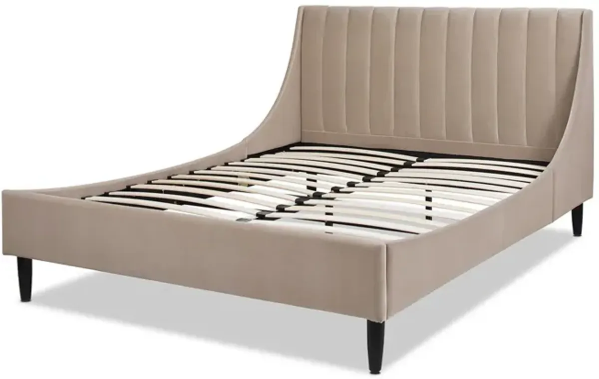 Aspen - Vertical Tufted Modern Headboard Platform Bed Set