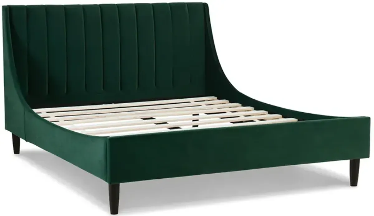 Aspen - Vertical Tufted Modern Headboard Platform Bed Set