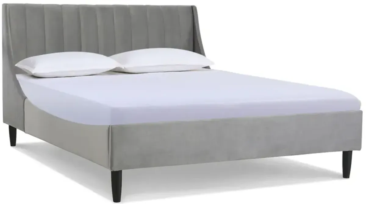 Aspen - Vertical Tufted Modern Headboard Platform Bed Set