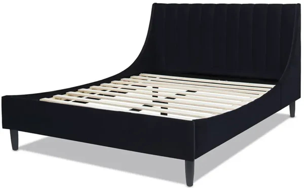 Aspen - Vertical Tufted Modern Headboard Platform Bed Set