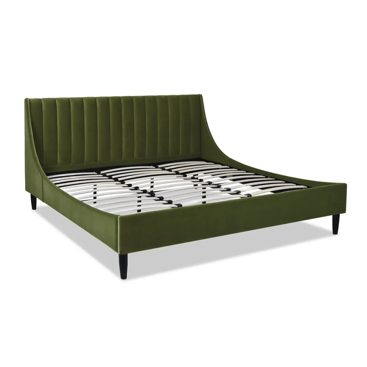 Aspen - Vertical Tufted Modern Headboard Platform Bed Set