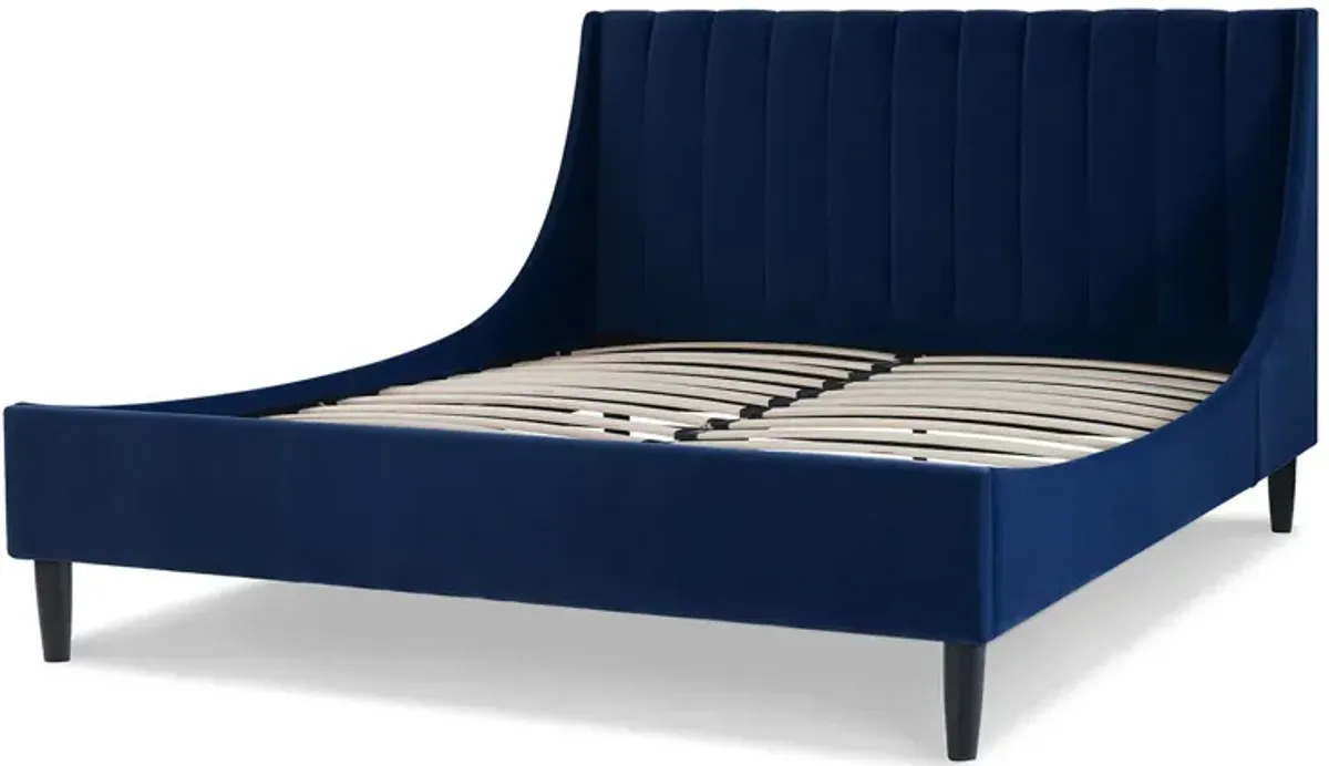 Aspen - Vertical Tufted Modern Headboard Platform Bed Set