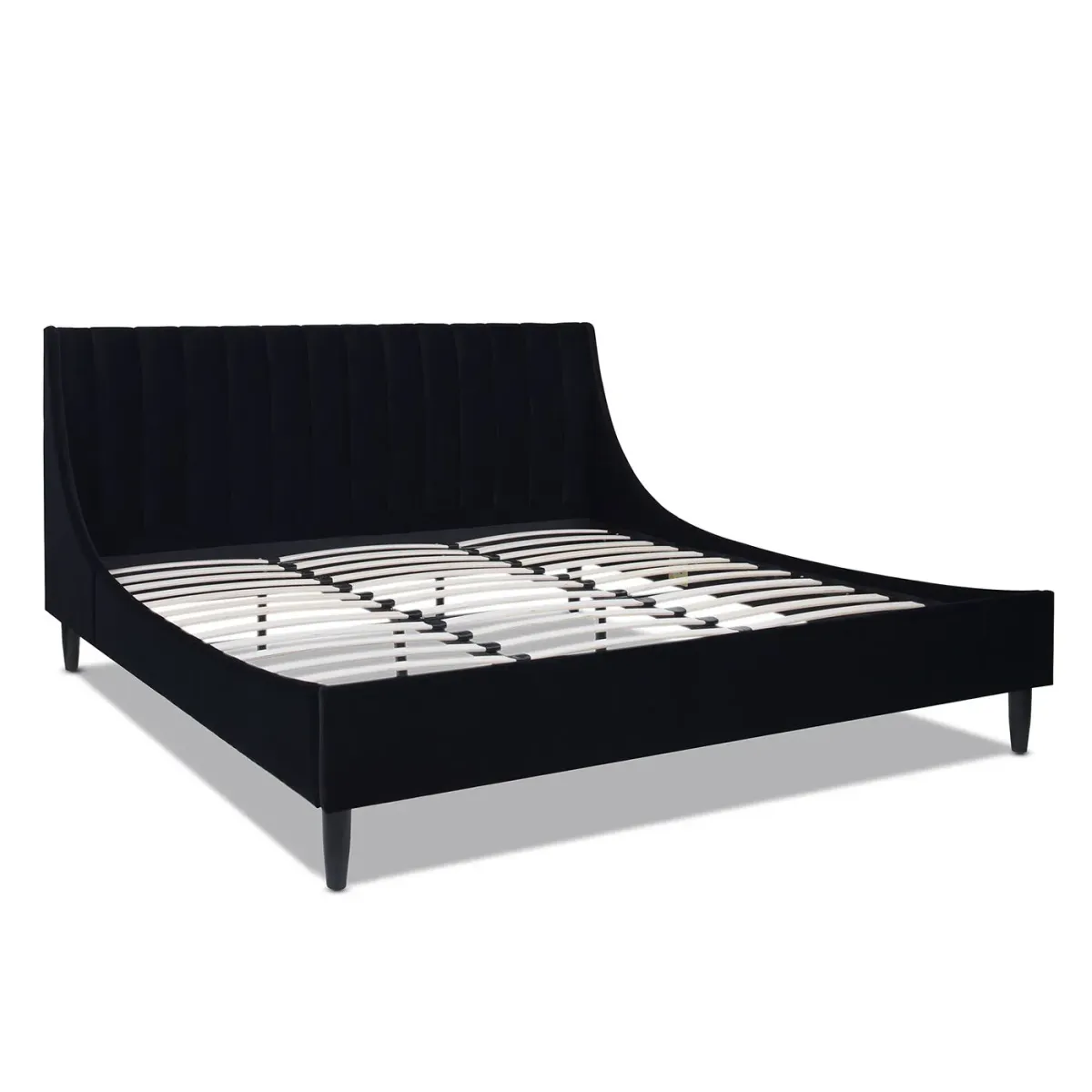 Aspen - Vertical Tufted Modern Headboard Platform Bed Set