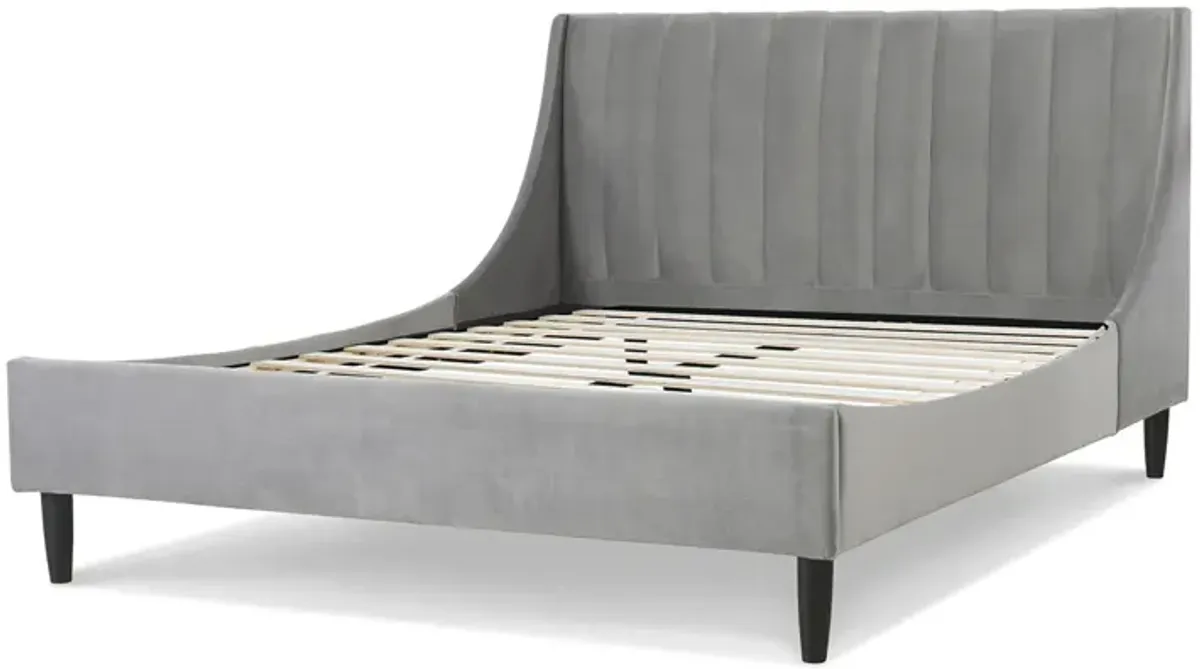 Aspen - Vertical Tufted Modern Headboard Platform Bed Set