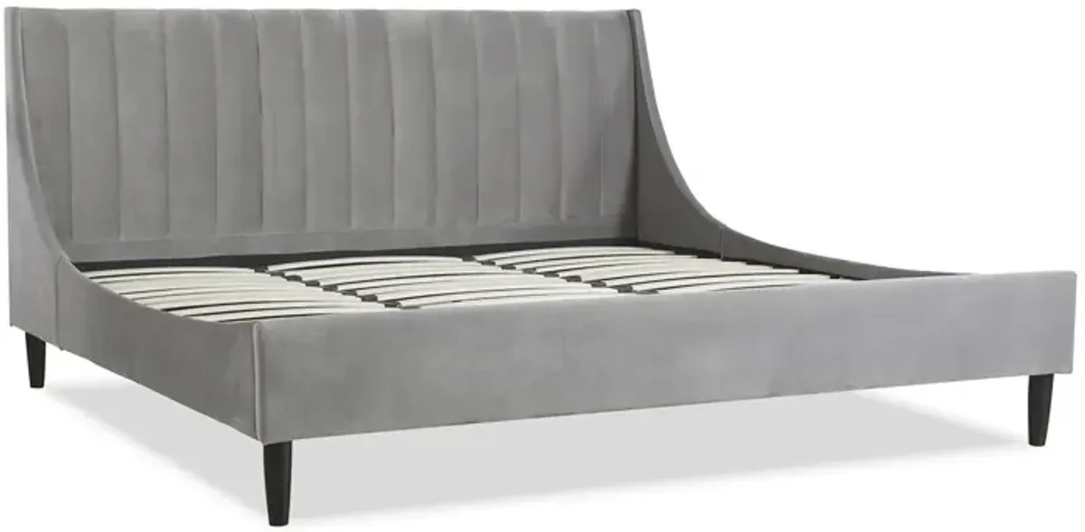 Aspen - Vertical Tufted Modern Headboard Platform Bed Set