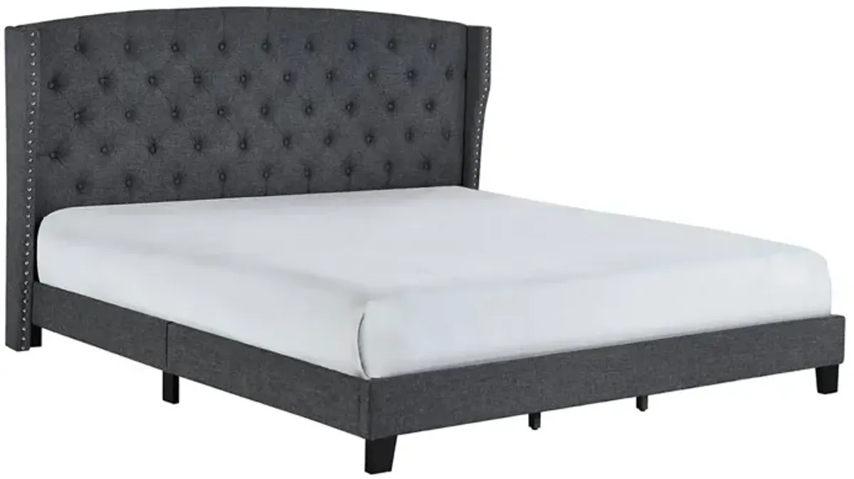 Rosemary - King Bed - Gray