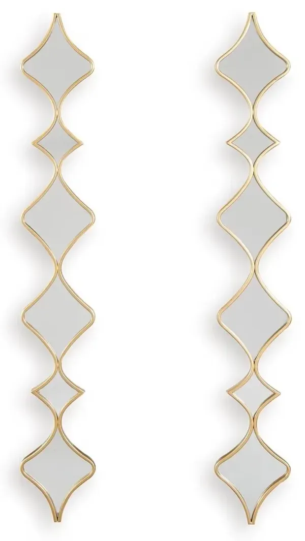 Harriswood - Gold Finish - Accent Mirror Set (Set of 2)