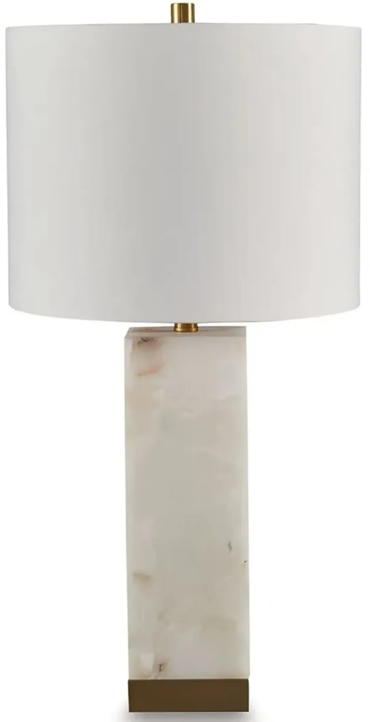 Linderfield - White / Gold Finish - Alabaster Table Lamp