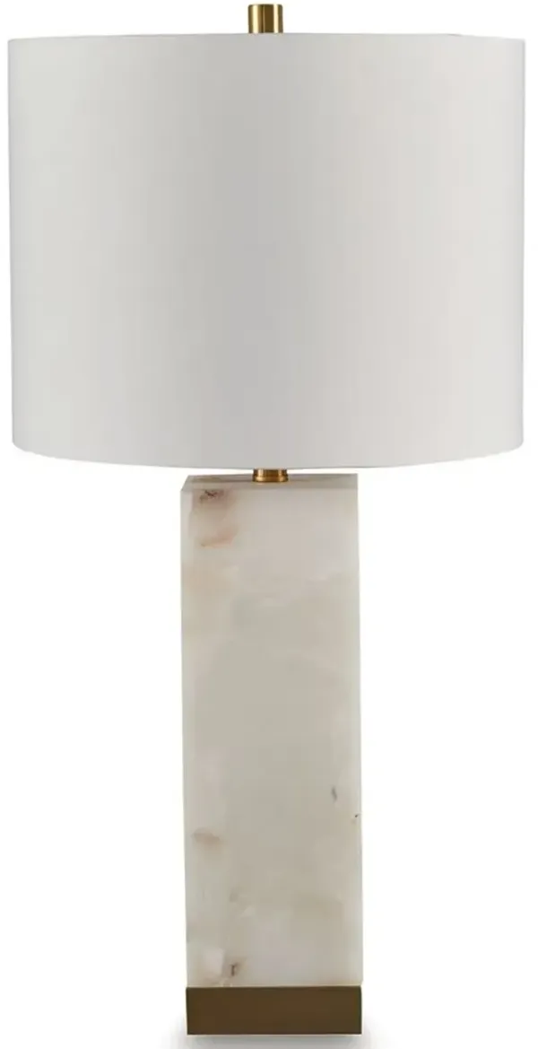 Linderfield - White / Gold Finish - Alabaster Table Lamp