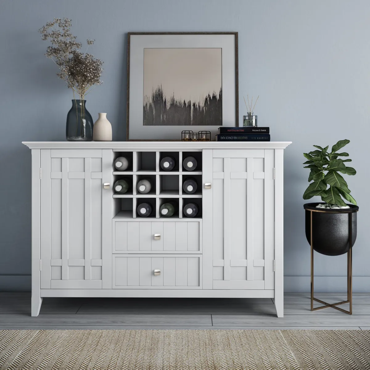 Bedford - Sideboard Buffet And Wine Rack