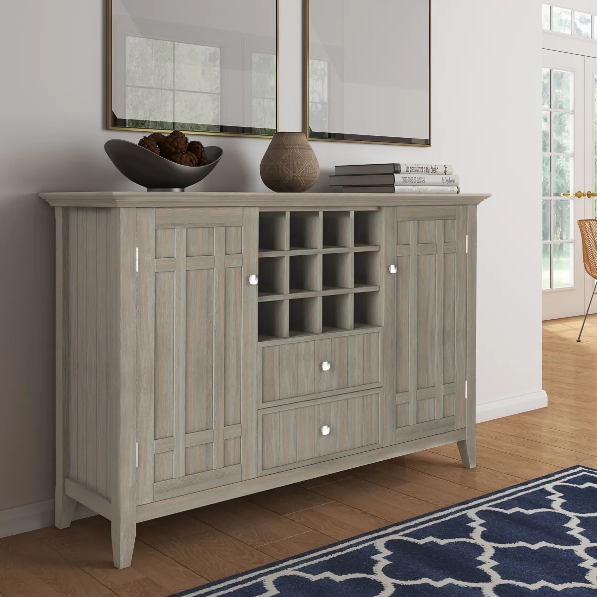 Bedford - Sideboard Buffet And Wine Rack