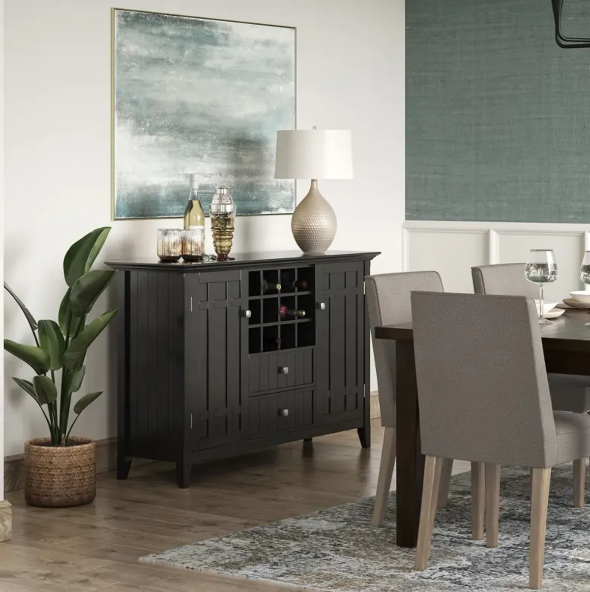 Bedford - Sideboard Buffet And Wine Rack