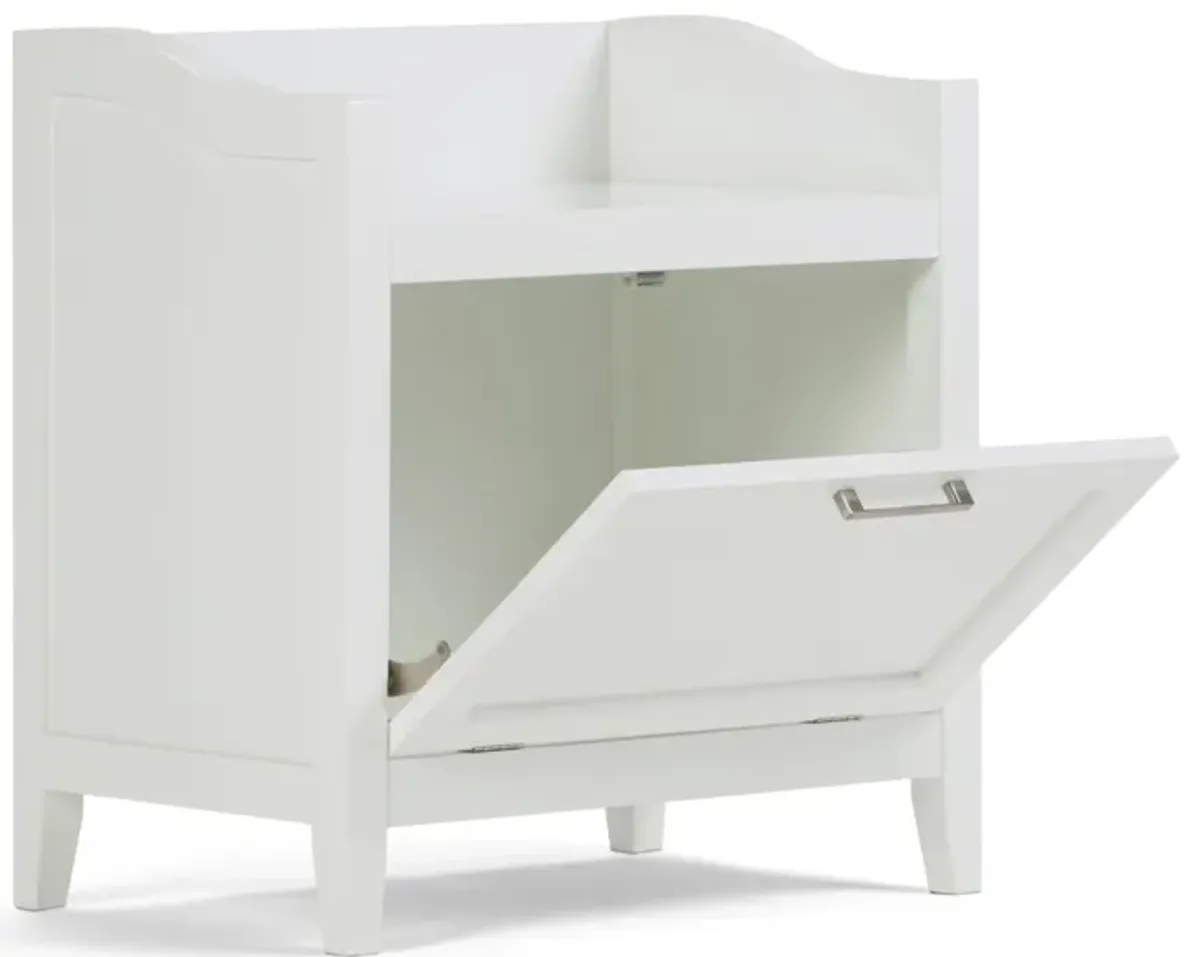 Avington - Storage Hamper Bench - Pure White