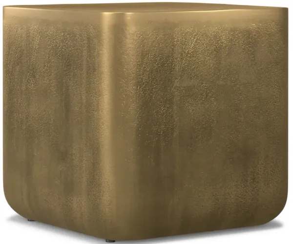 Bassett - Cast Aluminum Side Table - Brown