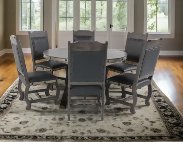 7 Piece Round Dining Table set