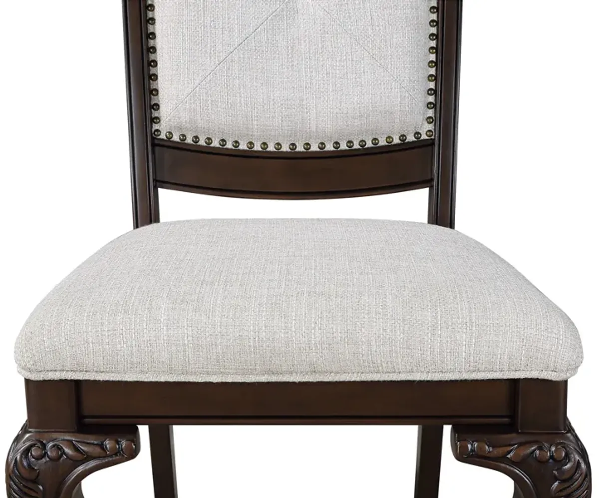 Kiera - Arm Chair (Set of 2) - Cherry Brown