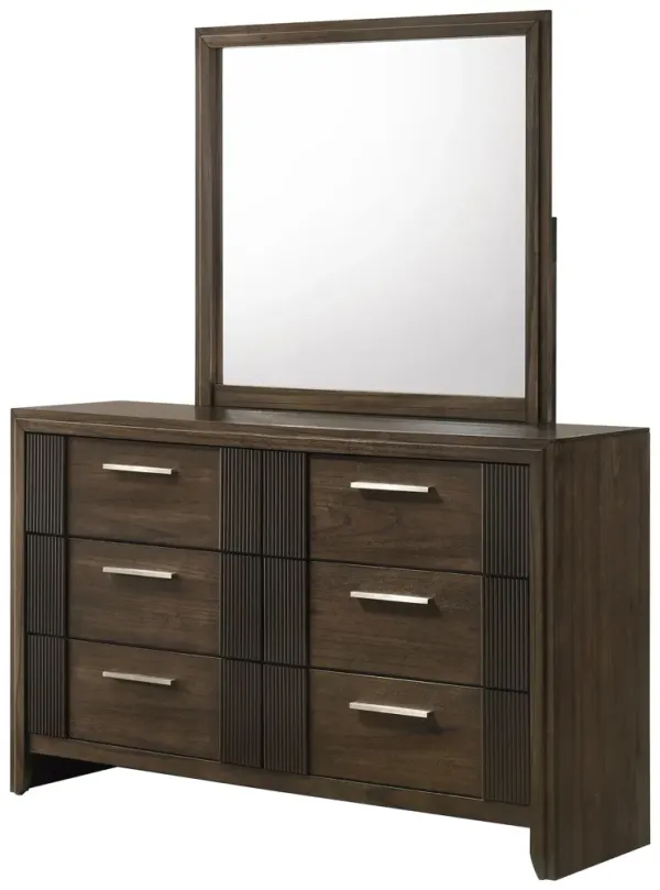 Carlton - Dresser & Mirror - Brown