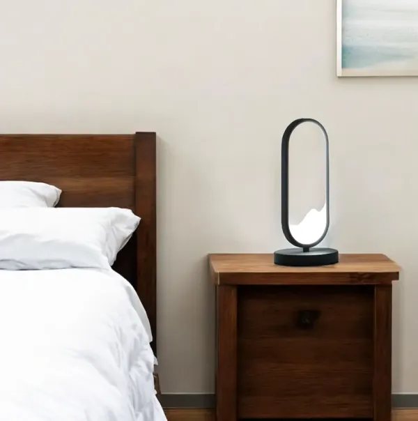 Metal Desk LED Table Lamp - Black