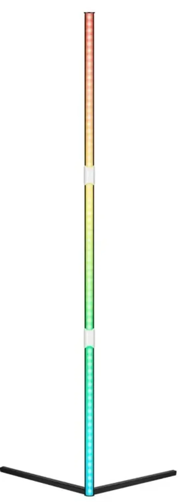 Color Changing LED Tripod Corner Floor Lamp - White