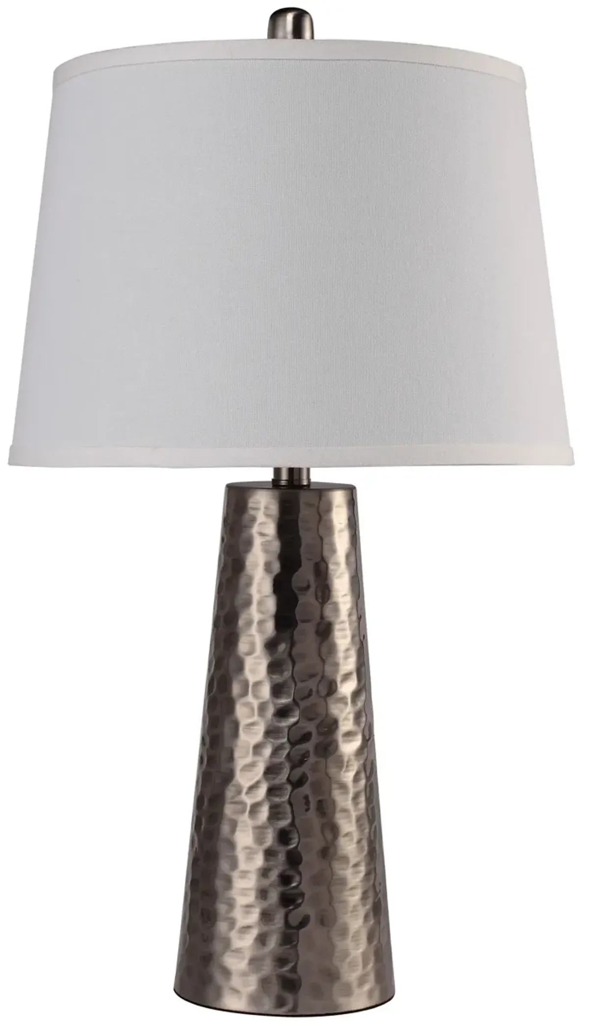 Hammered Table Lamp - Antique Brass