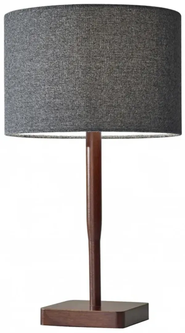 Cozy Cabin Table Lamp - Walnut Wood