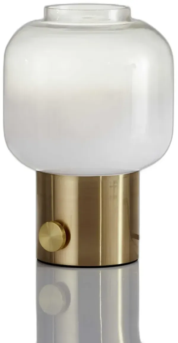 Mod Pod Glass Table Lamp - Brass