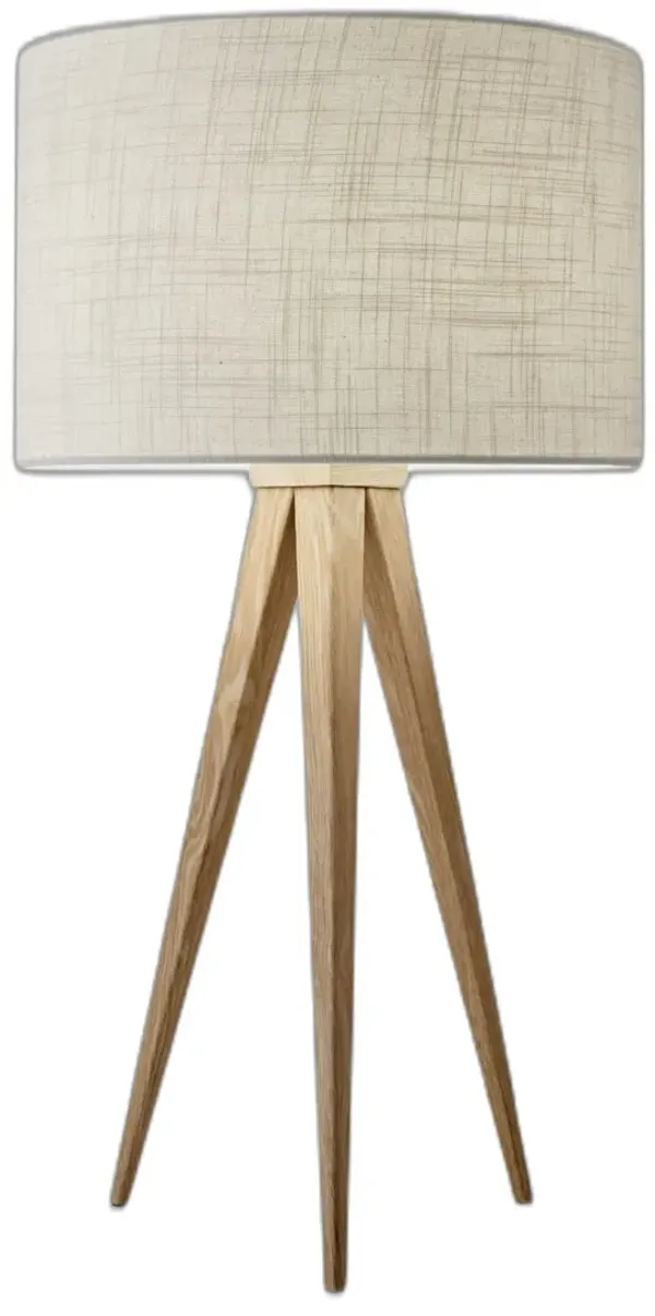 Treble Table Lamp - Natural Wood